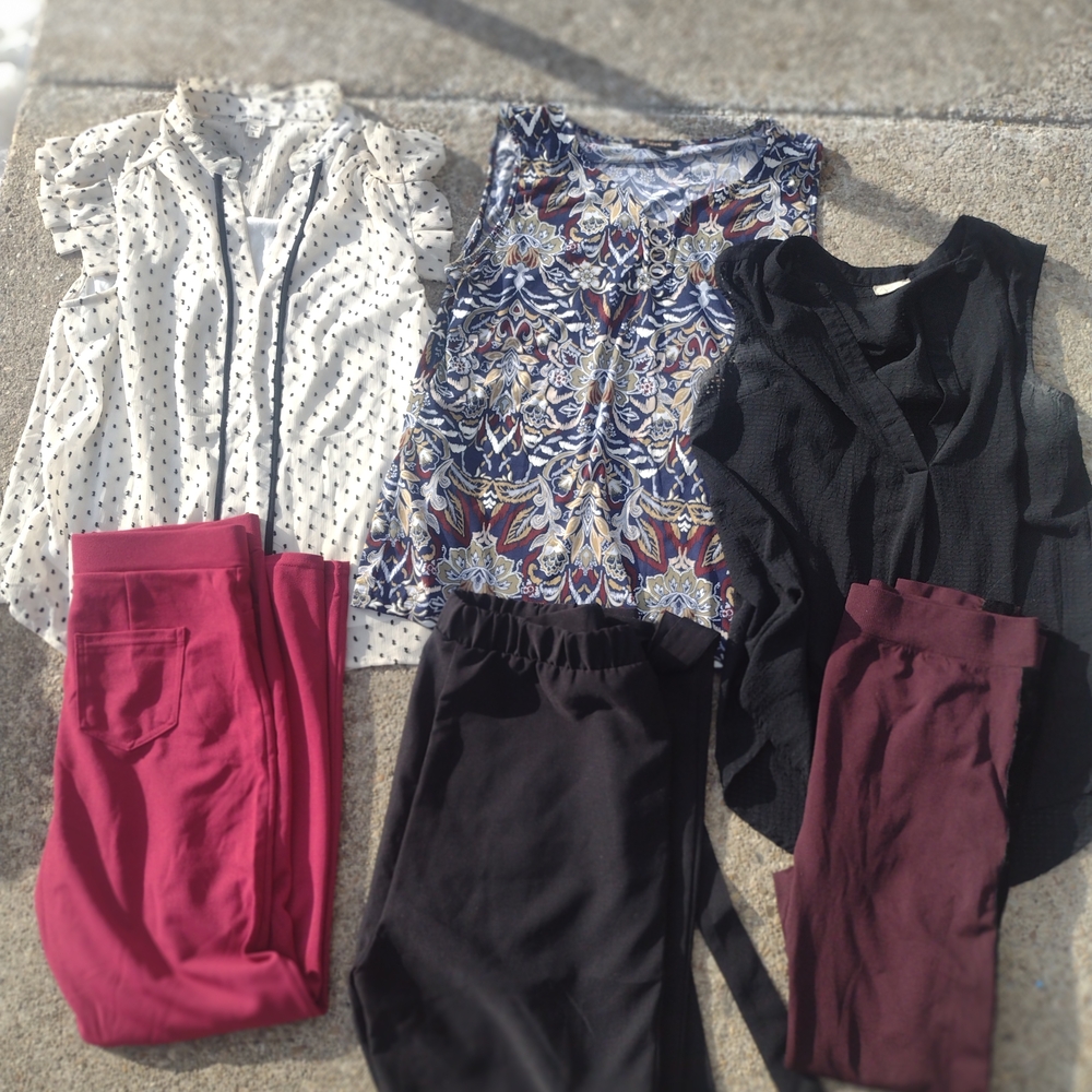 Rainbow Women's Tops Blouses - Black, White, Multicolor